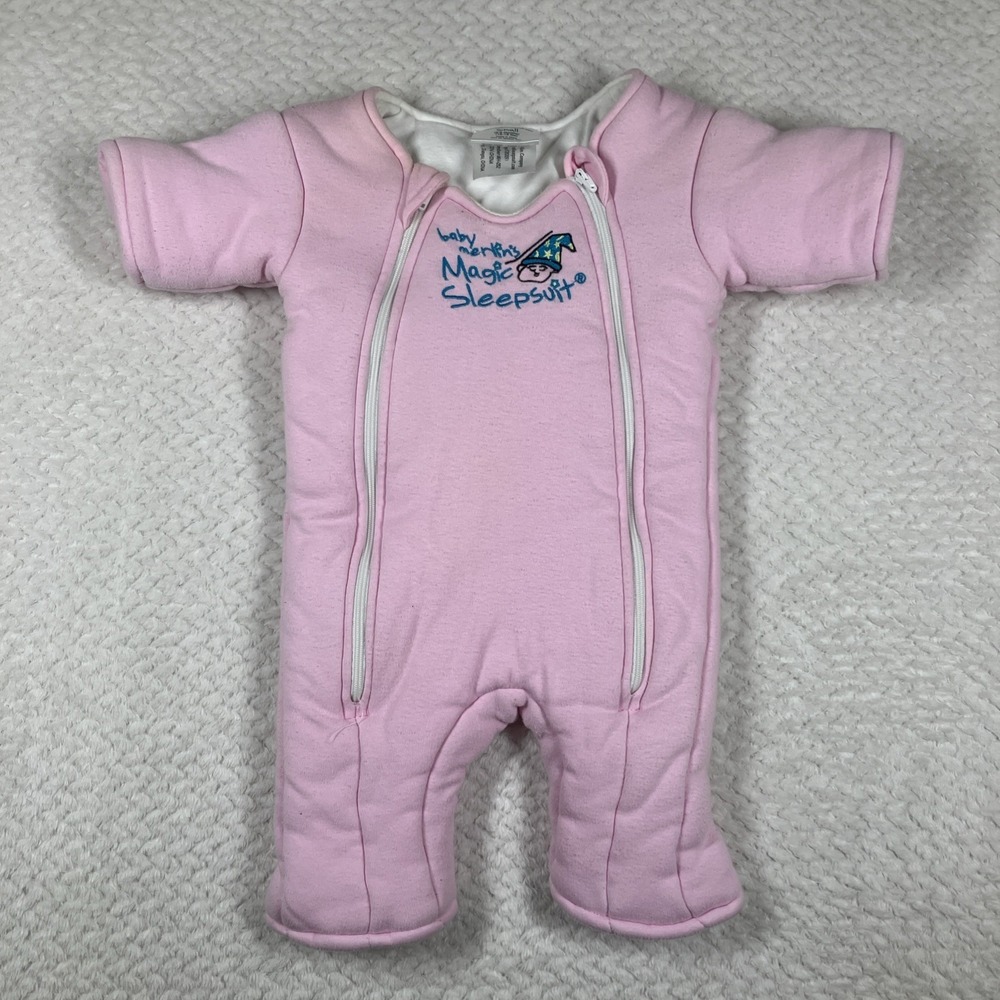 Baby‎ Merlin's Magic Sleepsuit Small 3-6 Months Pink Infant Sleep Sack